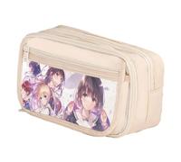 Ximman Katou Megumi Trousse à crayons Anime Katou Megumi Merch Stationery Bag Pen Punch Student School Season Big Storage Pencil Case Pen Box Birthday Gift, Blanc 2, 21x8x13cm, Ensemble cartable