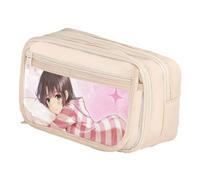 Ximman Katou Megumi Trousse à crayons Anime Katou Megumi Merch Stationery Bag Pen Punch Student School Season Big Storage Pencil Case Pen Box Birthday Gift, Blanc 7., 21x8x13cm, Ensemble cartable