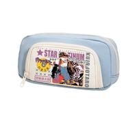 Ximman Trousse à crayons Star Platinum Anime Joseph Joestar Merch Pen Punch Kira Yoshikage Papeterie Trousse imprimée 3D Sac à crayons Étudiant Saison scolaire Grande capacité Sac de rangement Boîte à