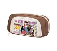 Ximman Trousse à crayons Star Platinum Anime Joseph Joestar Merch Pen Punch Kira Yoshikage Papeterie Trousse imprimée 3D Sac à crayons Étudiant Saison scolaire Grande capacité Sac de rangement Boîte à