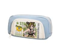 Ximman Trousse à crayons Star Platinum Anime Joseph Joestar Merch Pen Punch Kira Yoshikage Papeterie Trousse imprimée 3D Sac à crayons Étudiant Saison scolaire Grande capacité Sac de rangement Boîte à