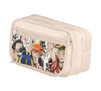 Ximman Trousse à crayons Tobio Kageyama Anime Shoyo Hinata Kuroo Tetsurou Pen Punch Anime Cartoon 3D Imprimé Grande trousse de rangement étudiant saison scolaire Cadeau pratique, Blanc 11., 21x8x13cm