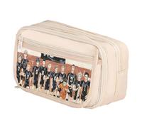 Ximman Trousse à crayons Tobio Kageyama Anime Shoyo Hinata Kuroo Tetsurou Pen Punch Anime Cartoon 3D Imprimé Grande trousse de rangement étudiant saison scolaire Cadeau pratique, Blanc 7., 21x8x13cm