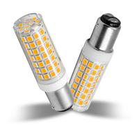 XIMNCHNI 7W Ampoule LED B15D Dimmable Blanc Chaud 3000K, 700LM B15D LED Lampe Équivalent 75W Halogène, Ampoule à Baïonnette B15D pour Hotte Aspirante, Machine à Coudre, Lot de 2