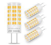 XIMNCHNI Ampoule LED 3W Bi-Pin Base G6.35/GY6.35 380 Lumen 3000K Blanc Chaud AC/DC 12V Ampoule de Remplacement pour Ampoule Halogène 25W 30W Mini Lampe Salon Lampe Éclairage Paysager (4 Pièces)