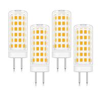 XIMNCHNI GY6.35 Lot de 4 ampoules LED 12 V de rechange GY6.35 Halogène 60 W 50 W Blanc chaud Culot bipin 6 W Économie d'énergie Ampoule basse tension G6.35 Ampoule à culot à broches LED non variable