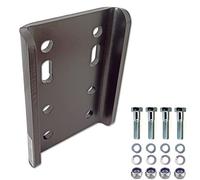 XIMPLIO Plaque d'adaptation universelle pour réglage de la hauteur de la boule avec ABE pour attelage de remorque, plaque de fixation AHK 2 trous 90 mm/4 trous 83 x 56 mm (avec vis 4 x M12)