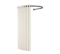 XIMSPHY Cabine D’essayage, Magasin de Vêtements Vestiaire avec Tringle Forme de U, Temporaire Privé Cabine de Vestiaire pour Commercial Bureau Studio de Photographie (100X95CM, Beige)
