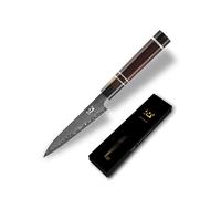 XIN CUTLERY XC108 corne de buffle blanc, bois de rose, style de couteau japonais 13cm