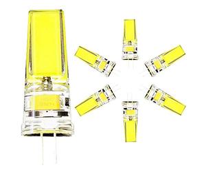 xin da xin Lot de 6 ampoules LED COB G4, 5 W, remplace une ampoule halogène de 40 W, angle d'éclairage 360°, blanc froid 6000 K, ampoule LED G4, intensité non variable