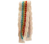 XINAJUND Bandeau en tricot pour adulte - Réglable - Élégant - Motif floral - Broderie - Décoration de cheveux pour tous les jours et les voyages