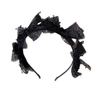 XINAJUND Bandeau unique avec nœuds et perles en dentelle - Accessoire de coiffure pour banquet - Un ajout élégant à n'importe quelle robe de soirée