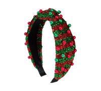 XINAJUND Serre-tête élégant à paillettes nouées pour fête de Noël Accessoire de fête