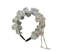 XINAJUND Serre-tête plissé pour femme Halloween - Accessoire pour cheveux - Pour fêtes costumées