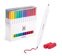 XINART - Lot de 36 stylos à double pointe pour Cricut Joy Machines, stylo à pointe fine, stylo marqueur, avec 33 couleurs, compatibles avec Cricut Joy Machine (pointe de 0,4 et pointe de 1,0 pointe)
