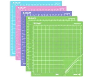 XINART Lot de 5 tapis de découpe 12 x 12 cm pour Cricut Maker 3/Maker/Explore 3/Air 2/Air/One, pour projets d'art et d'artisanat (bleu, vert, violet, rose)