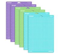 XINART Lot de 6 tapis de découpe pour Cricut Joy Xtra - 21,6 cm x 30,5 cm - Accessoires pour cartes Cricut - Papier vinyle - Avec grille - Flexible et durable
