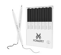 XINART Lot de 7 stylos noirs pour Cricut Maker 3/Explore 3/Air 2, pointe fine double pointe (pointe 0,4 et 1,0 pointe) Stylo d'écriture pour machine Cricut