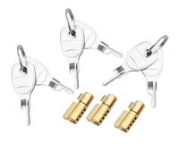 xinbai Lot de 3 serrures de remorque avec 4 clés pour attelage de remorque compatible avec la remorque Erde Daxara Maypole