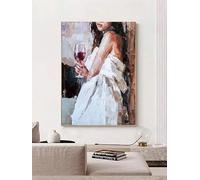 XINBAO 1 pièce Peinture décorative de salon de style dame de loisirs, Art mural de restaurant sans, Toile, Affiche d'art, Images murales 30x45 cm Sans cadre