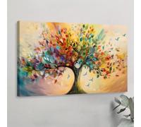 XINBAO Peinture murale sur toile représentant l'arbre de vie, pour salon, chambre à coucher, salle à manger, bureau, décoration, affiches et impressions, 70 x 100 cm, sans cadre