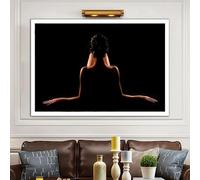 XINBAO Photo de nu sur toile, impressions d'art, art mural nu, peinture corporelle nue, impressions murales nues, femme nue, images sur toile, art mural 40 x 60 cm avec cadre