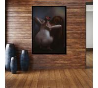 XINBAO Photographie de nu - Photos de femme Rose Art, décoration murale sensuelle et artistique, peintures de chambre à coucher, art mural sur toile nue 30x45cm sans cadre