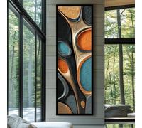 XINBAO Tableau sur toile long et étroit, impression verticale allongée pour bureau, salle à manger ou chambre, œuvre d'art murale longue et étroite (70 x 210 cm/sans cadre)