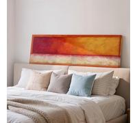 XINBAO Toile panoramique vintage, art mural horizontal, grand format, toile encadrée, peinture moderne du milieu du siècle (40 x 120 cm/cadre intérieur)