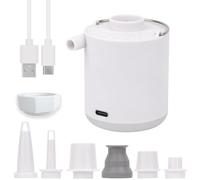 XINBAOHONG Mini gonfleur portable de camping avec batterie 1600 mAh rechargeable par USB pour flotteurs de piscine, matelas pneumatique, anneau de natation, sacs de rangement sous vide