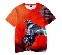 Xinchangda Anime Kaiju No. 8 T-Shirt Manches Courtes Tops KAFKA HIBINO 3D Imprimé Casual Sweatshirt Hommes Femmes Summer Streetwear, Type 2, XXS