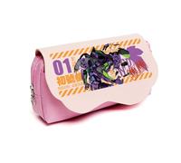 Xinchangda Asuka Langley Soryu Trousse à crayons Anime Ayanami Rei Grande capacité Sac à crayons Sac à crayons Sac à crayons pour étudiants 20 cm x 6 cm x 10 cm, Unit-01 Rose, 20*6*10CM