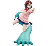 Xinchangda Ayase Momo Figure Model Turbo Granny Action Figure Anime Okarun Figurine Statue avec base de paume verte en PVC Sculpture Position de combat Décoration Cadeau de collection 15 cm