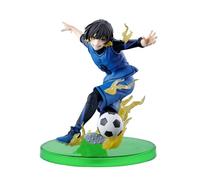 Xinchangda Bachira Meguru - Figurine en position de coup de pied, figurine de l'anime BLUE LOCK, statue de 12 cm, décoration de bureau, cadeaux de collection pour les fans