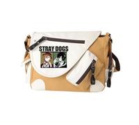 Xinchangda BSD Dazai Osamu Sac à bandoulière Ranpo Edogawa Sac à main Anime Nakahara Chuuya Sac à main grande capacité décontracté léger tendance pour femme homme Shool Travail Voyage, Kaki Type 2, 32