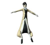 Xinchangda BSD Figurine en peluche Dazai Osamu Nakajima Atsushi Oreillers Nakahara Chuuya Coussin animé doux torsadé avec fil de fer squelette pour canapé, lit, voiture, décoration de collection