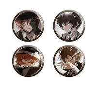 Xinchangda Bungo Stray Dogs Broches Set Peinture émail Badges, Nakahara Chuuya Broches sur Sac Chapeau Dazai Osamu Broche Pins
