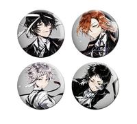 Xinchangda Bungo Stray Dogs Broches Set Peinture émail Badges, Nakahara Chuuya Broches sur Sac Chapeau Dazai Osamu Broche Pins