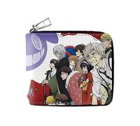 Xinchangda Bungo Stray Dogs Portefeuille en cuir PU avec impression 3D Motif dessin animé Nakahara Chuuya Portefeuille pour adolescents fans
