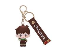 Xinchangda Chilchack Porte-clés en PVC souple et adhésif en PVC 6 cm pour sac d'école