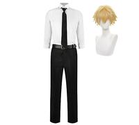 Xinchangda Déguisement d'anime Chainsaw Man pour Cosplay pour Halloween Noël Carnaval Fête Uniformes Ensemble complet, Déguisement de Chainsaw Man Denji Cosplay, XXL