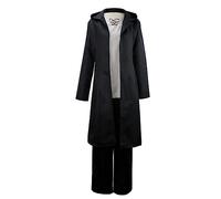 Xinchangda Eren Jaeger Costume de cosplay Anime Cosplay Tenues Survey Corps Uniforme de trench long noir Veste à capuche Pantalon Halloween Fête Carnaval Costume