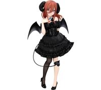 Xinchangda Figurine de l'anime Nakano Miku - Figurine de personnage de fille mignonne - Robe noire - Pose debout - Modèle en PVC - 25 cm - Figurine d'action Nakano Miku - Décoration de bureau