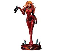 Xinchangda Figurines Anime Asuka Langley Soryu Grande Statue de Figure Anime avec Base Oeuvre Artisanale Figurine d'Action Figurine de Collection Ornement 45,5 cm