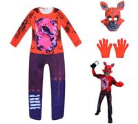Xinchangda FNAF Costume de cosplay FNAF Fazbear, Bonnie le Bunny Chica le Poulet Foxy the Pirate Piazzaria Costume pour enfant Halloween