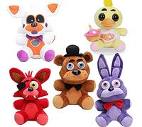 Xinchangda FNAF - Ensemble de figurines en peluche - Cadeau pour les fans de cinq nuits - 17,8 cm - Jouet en peluche pour cinq nuits