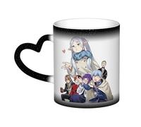 Xinchangda Frieren: Beyond Journey's End Tasse à changement de couleur Anime Frieren/Fern Magic Mark Tasse en céramique Tasse à café Tasse à thé Cadeaux créatifs
