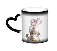 Xinchangda Frieren: Beyond Journey's End Tasse à changement de couleur Anime Frieren/Fern Magic Mark Tasse en céramique Tasse à café Tasse à thé Cadeaux créatifs