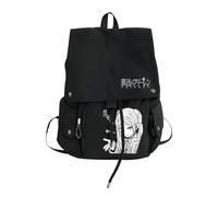 Xinchangda Frieren Sac à dos 28 x 15 x 38 cm Sac à dos d'école de dessin animé Grande capacité Sac à bandoulière pour adolescents, Noir 2, 28*15*38cm