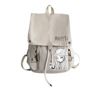 Xinchangda Frieren Sac à dos 28 x 15 x 38 cm Sac à dos d'école de dessin animé Grande capacité Sac à bandoulière pour adolescents, Blanc 2, 28*15*38cm